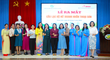 Ra mắt Câu lạc bộ nữ doanh nhân Thoại Sơn